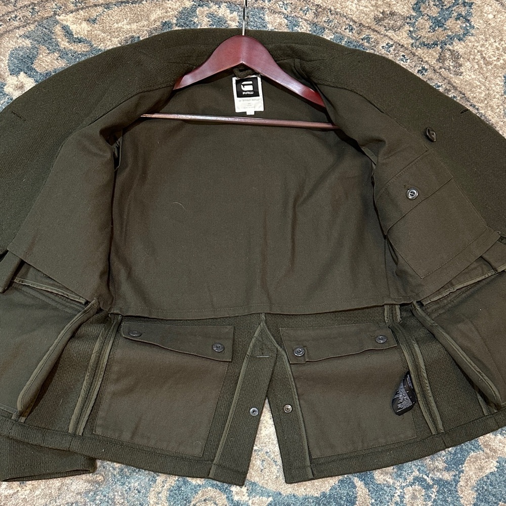 G-Star Dark Green Pea Coat - Picture 9 of 11